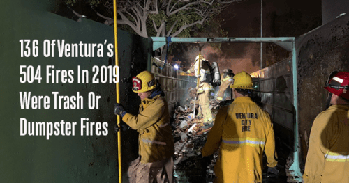 Ventura Fire Department fights dumpster fires mainly