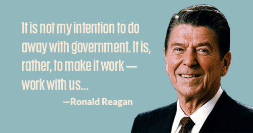President Reagan on governing.